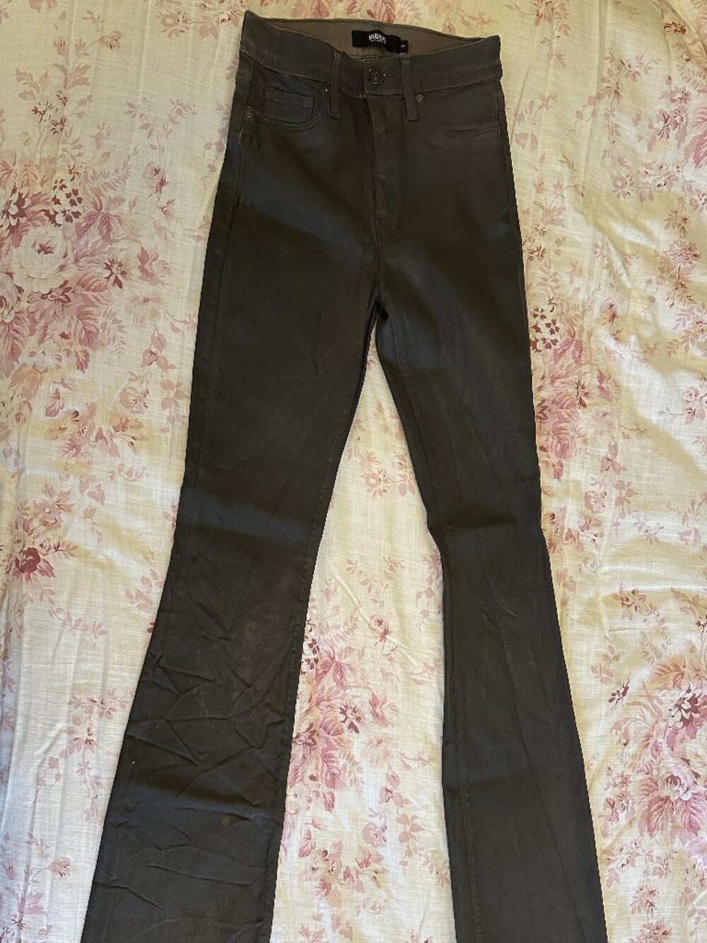 HUDSON GREY WAXED JEANS